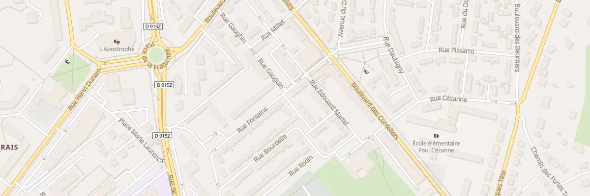 Plan du 34 Rue Fontaine à Pontoise