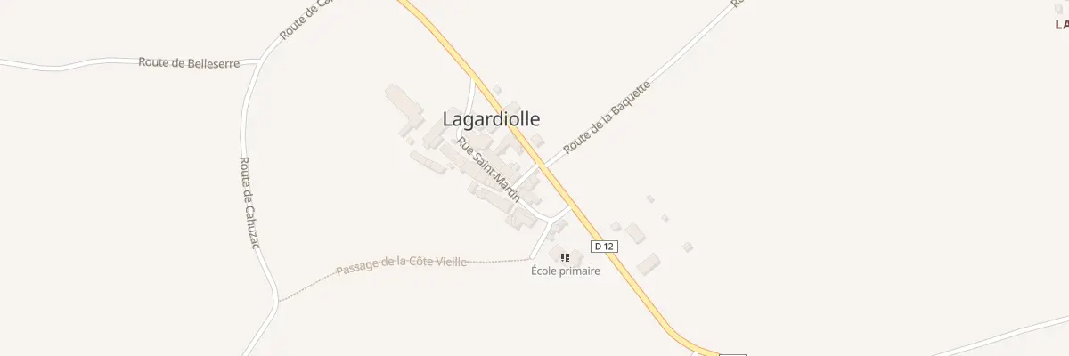 Plan du 4 Rte de la Montagne Noire à Lagardiolle