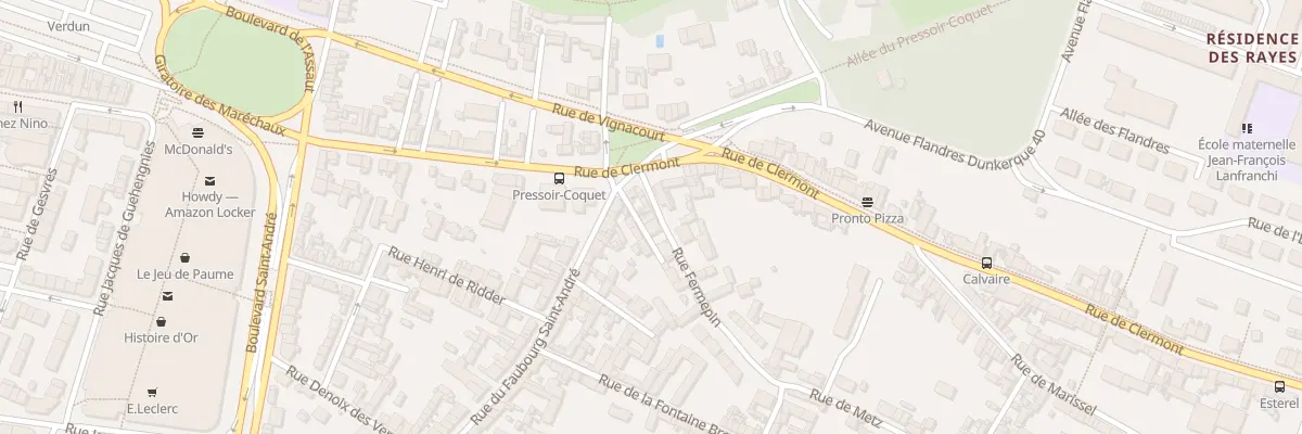 Plan du 2 Rue Fermepin à Beauvais