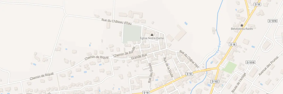 Plan du 119 Rue Petite Rue de l’Eglise à Belvèze-du-Razès