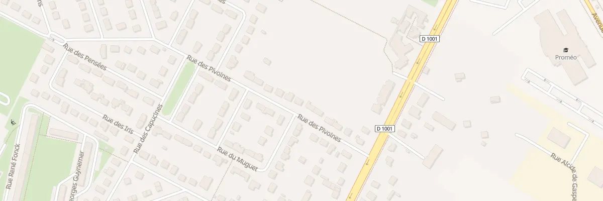 Plan du 10 Rue des Pivoines à Beauvais