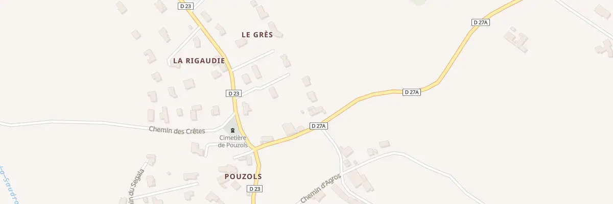 Plan du 5162 Pouzols à Poulan-Pouzols