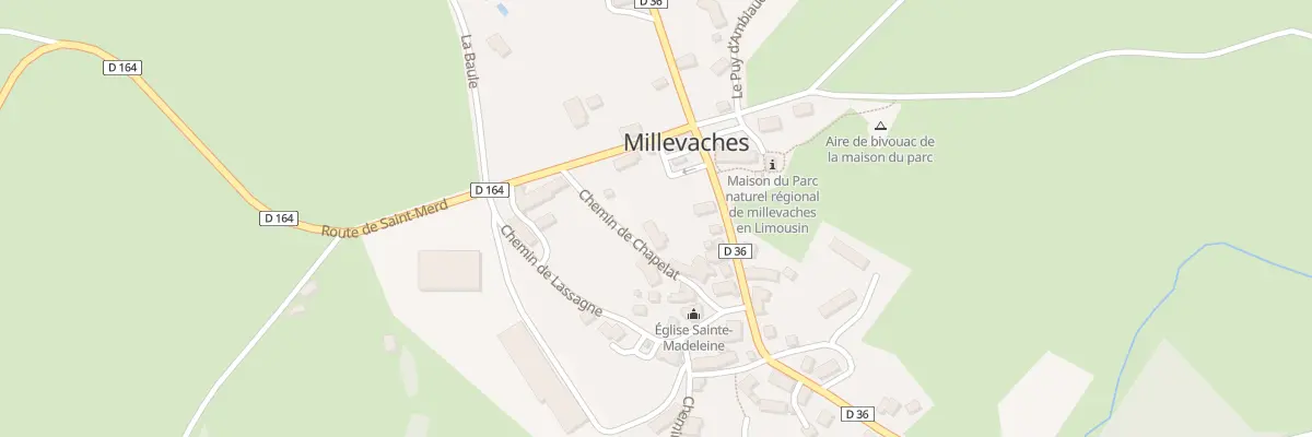 Plan du 5028 Le Bourg à Millevaches