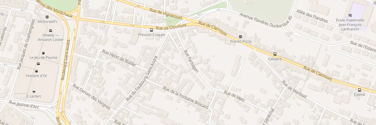 Plan du 4 Rue Fermepin à Beauvais
