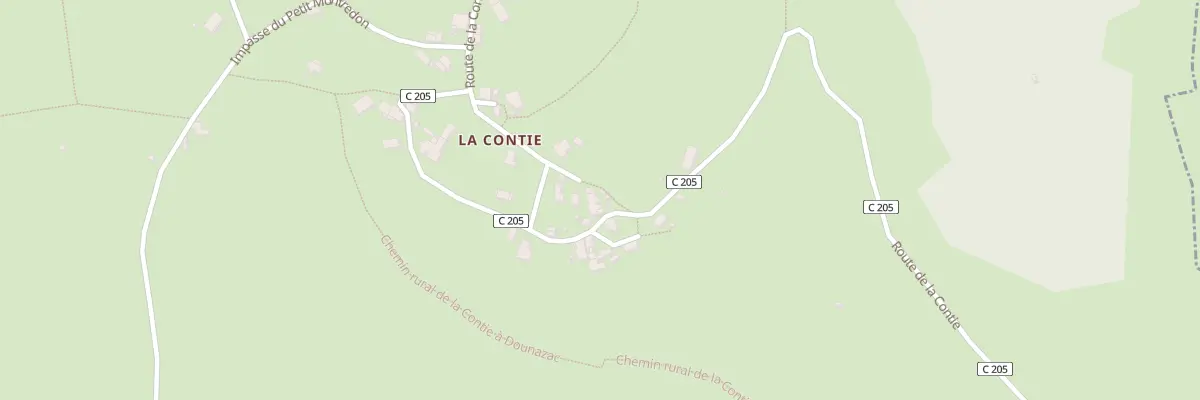 Plan du 5089 La Contie à Lunan