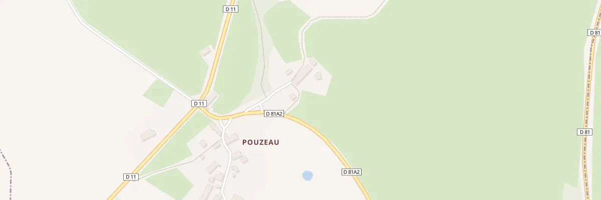 Plan du 6 Pouzeau à Clugnat