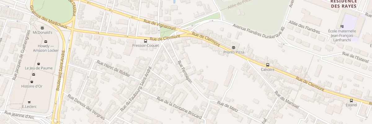Plan du 3B Rue Fermepin à Beauvais