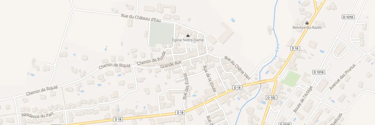 Plan du 66 Rue Grand Rue à Belvèze-du-Razès
