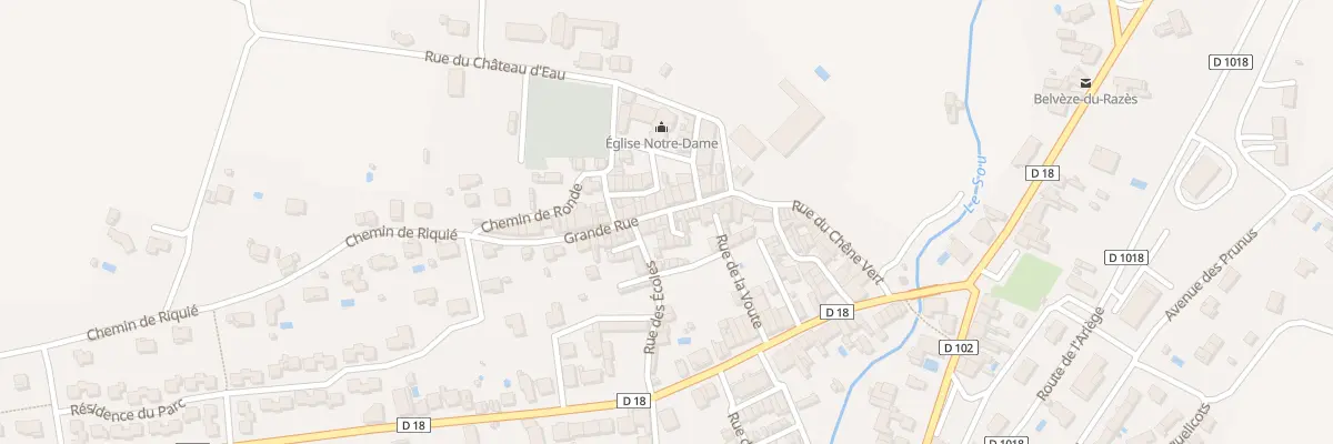 Plan du 65 Rue Grand Rue à Belvèze-du-Razès