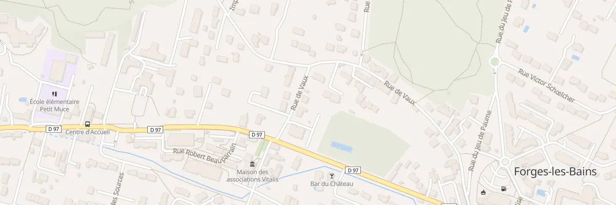 Plan du 37 Rue de Vaux à Forges-les-Bains