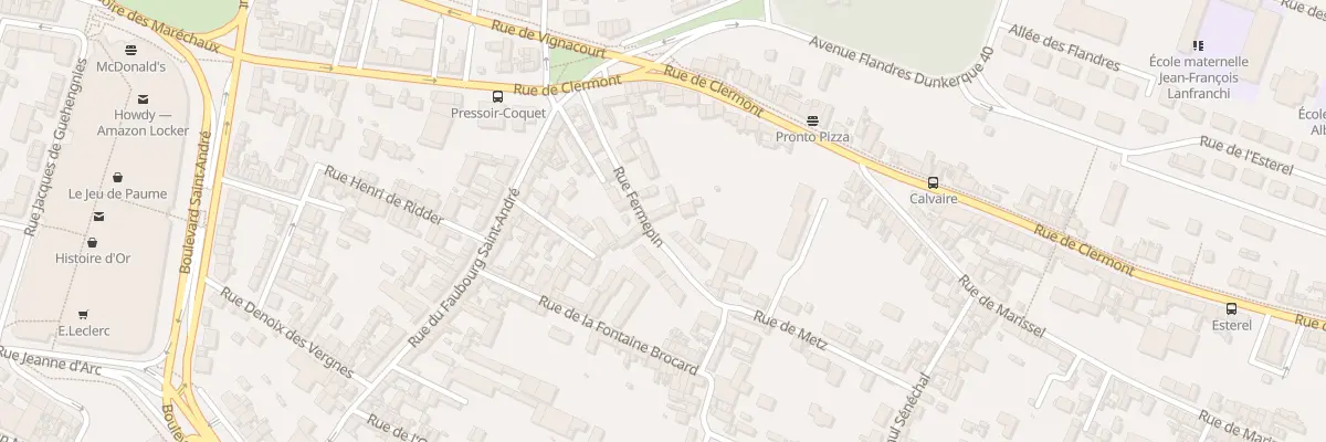 Plan du 7 Rue Fermepin à Beauvais