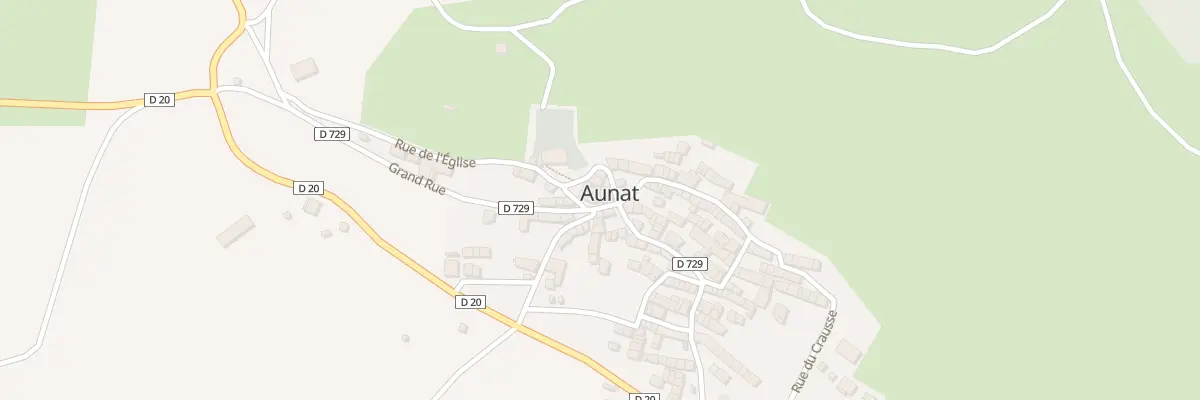 Plan du 93 Le Village à Aunat