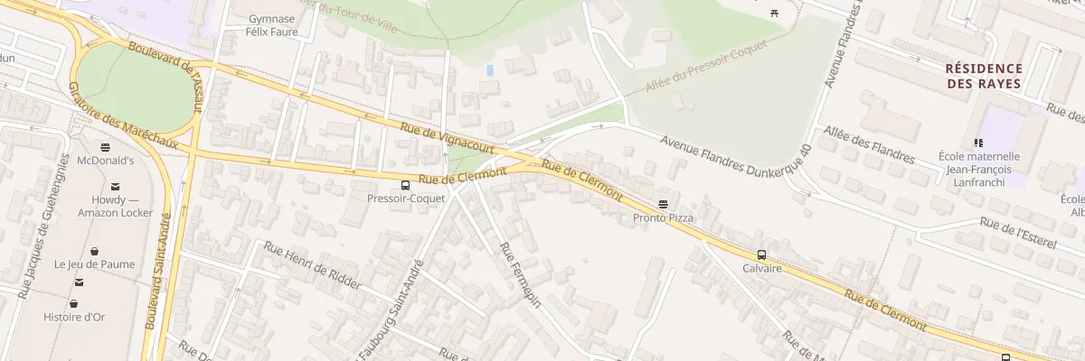 Plan du 30 Rue de Clermont à Beauvais