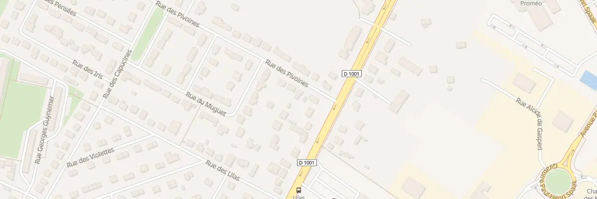 Plan du 3 Rue des Pivoines à Beauvais