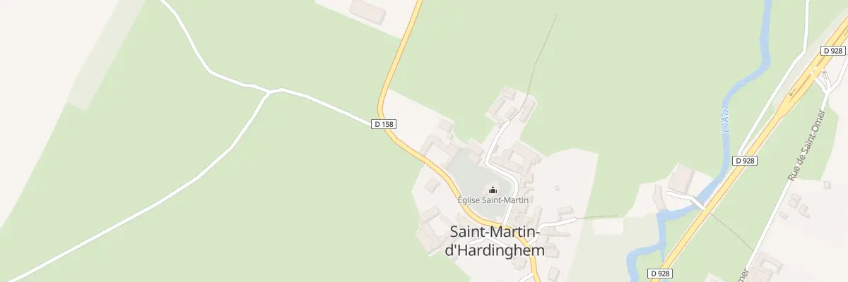 Plan du 14 Rue de l’Eglise à Saint-Martin-d’Hardinghem
