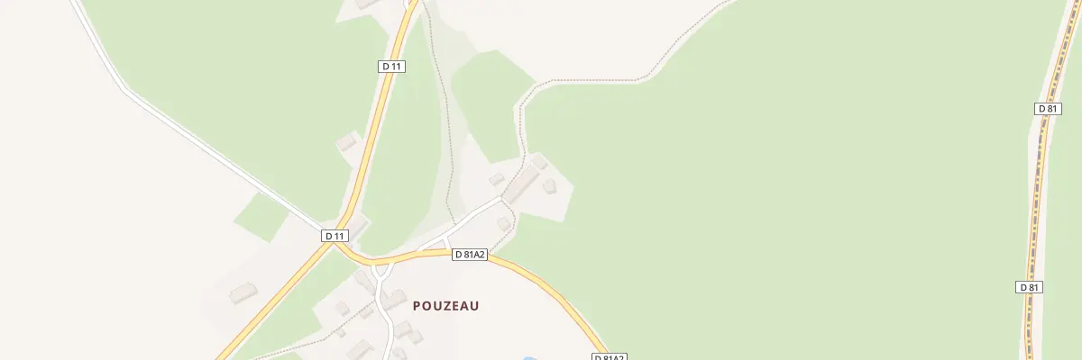 Plan du 5 Pouzeau à Clugnat