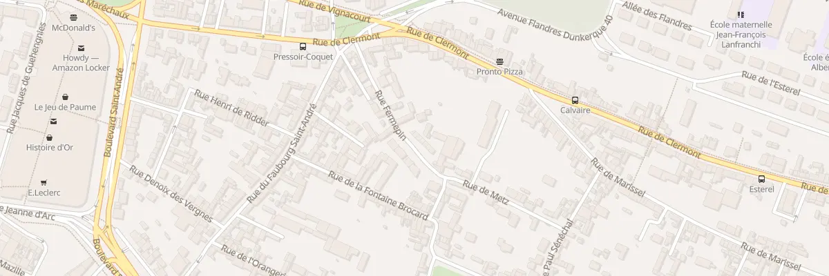 Plan du 17 Rue Fermepin à Beauvais
