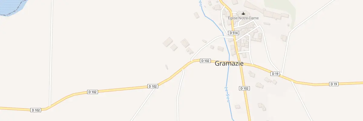 Plan du 5000 A Las Faysses à Gramazie