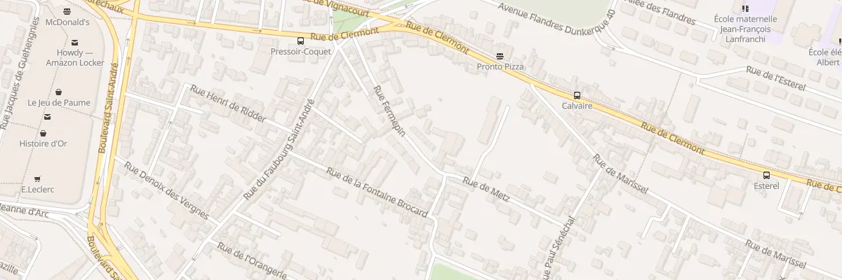 Plan du 21 Rue Fermepin à Beauvais