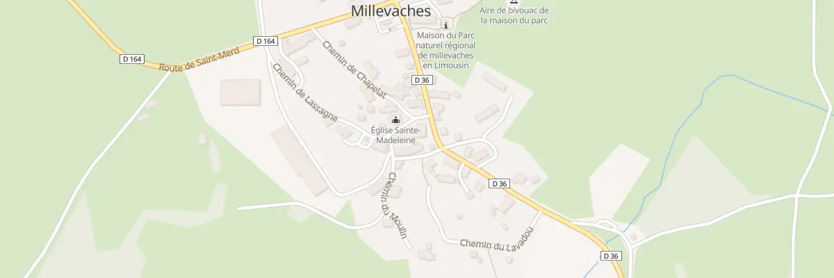 Plan du 5015 Le Bourg à Millevaches