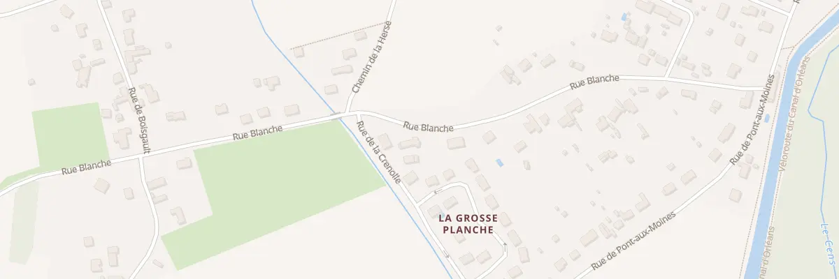 Plan du 33 Rue Blanche à Donnery