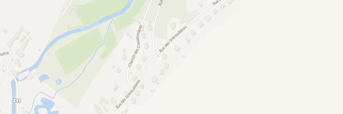 Plan du 348 Rue des Grenouillères au Mérévillois