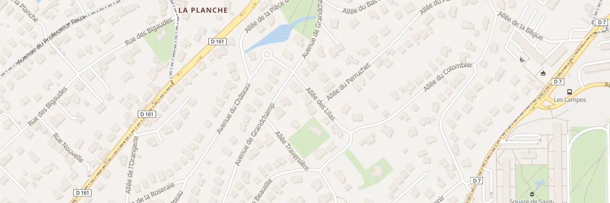 Plan du 8 All des Lilas au Pecq