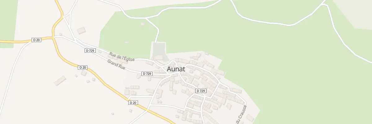 Plan du 7 Le Village à Aunat