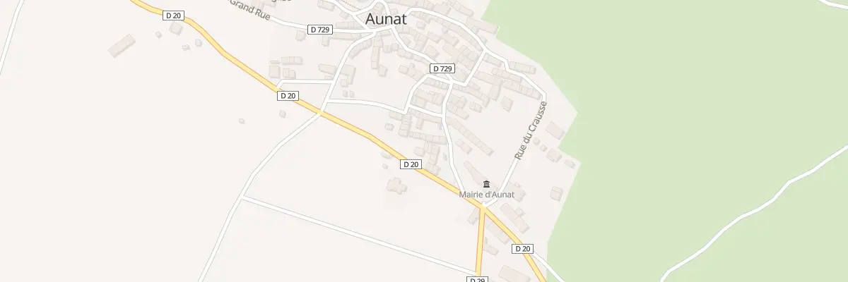 Plan du 46 Le Village à Aunat