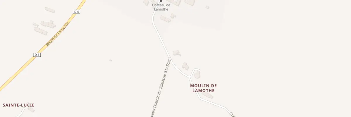 Plan du 86 Le Chateau à Villesiscle