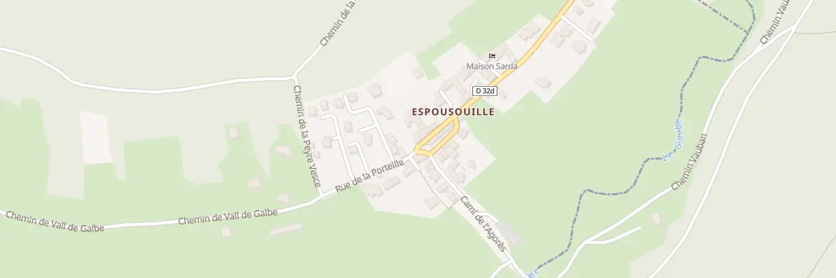 Plan du 48 Village d’Espousouille à Fontrabiouse