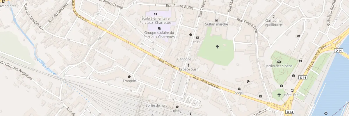 Plan du 4 Rue Carnot à Pontoise
