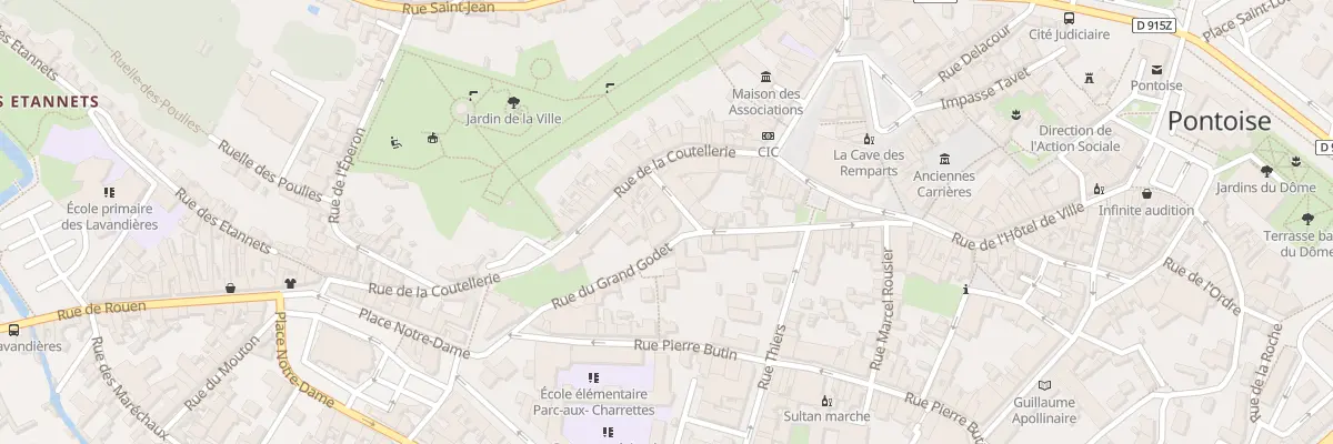 Plan du 31 Rue de la Bretonnerie à Pontoise