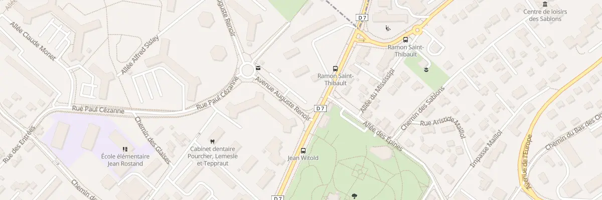 Plan du 3 Av Paul Cezanne à Marly-le-Roi