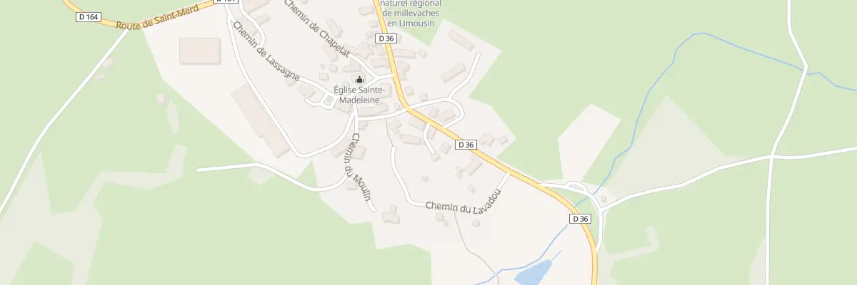 Plan du 5007 Le Bourg à Millevaches