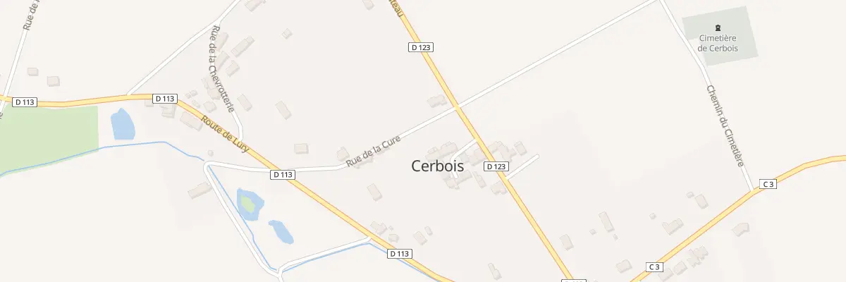 Plan du 48 La Cure à Cerbois