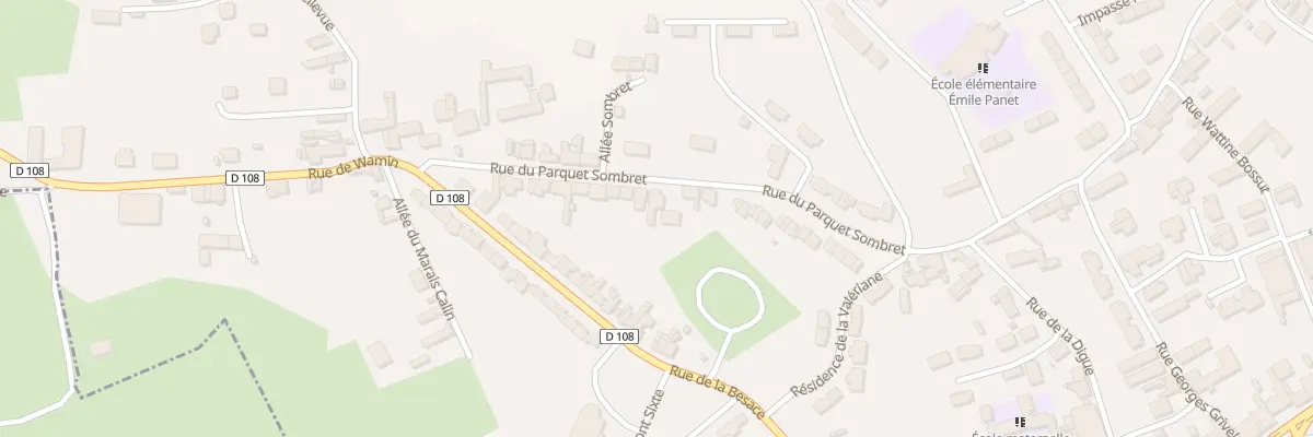 Plan du 43 Rue du Parquet Sombret à Auchy-lès-Hesdin
