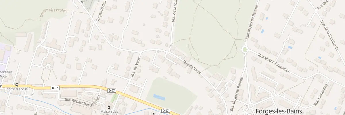 Plan du 25 Rue de Vaux à Forges-les-Bains