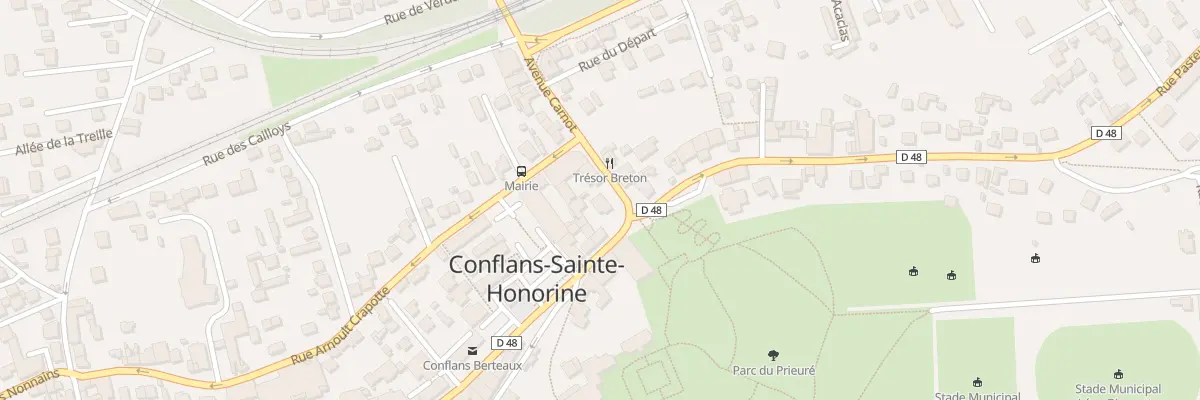 Plan du 1 Av Carnot à Conflans-Sainte-Honorine