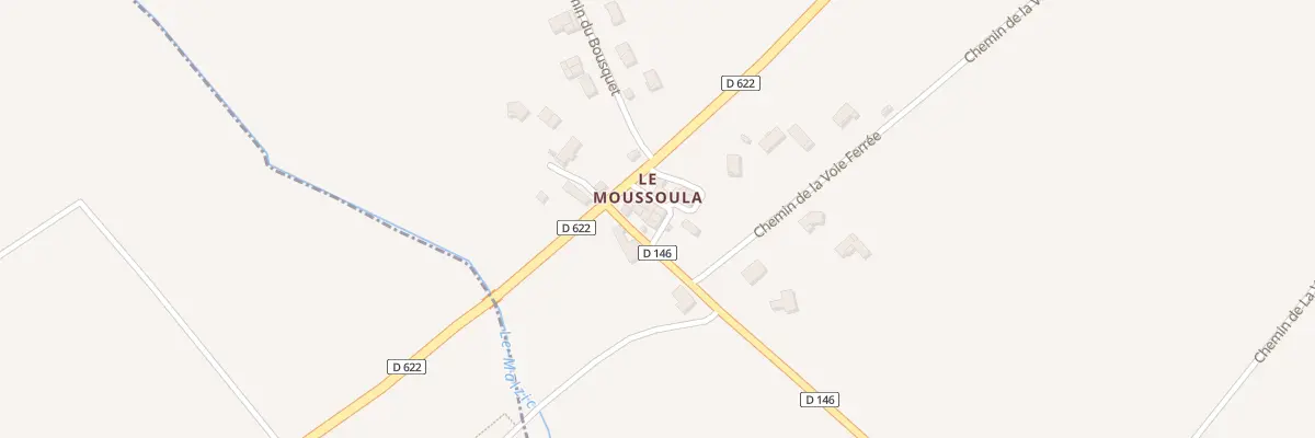Plan du 6 Rue Le Moussoula à Lescout