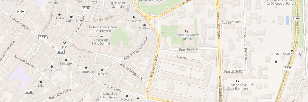 Plan du 13 Rue Saint Louis à Saint-Germain-en-Laye
