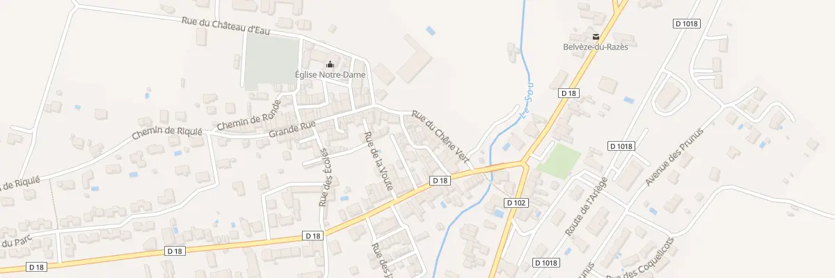 Plan du 14 Rue de la Couverte à Belvèze-du-Razès
