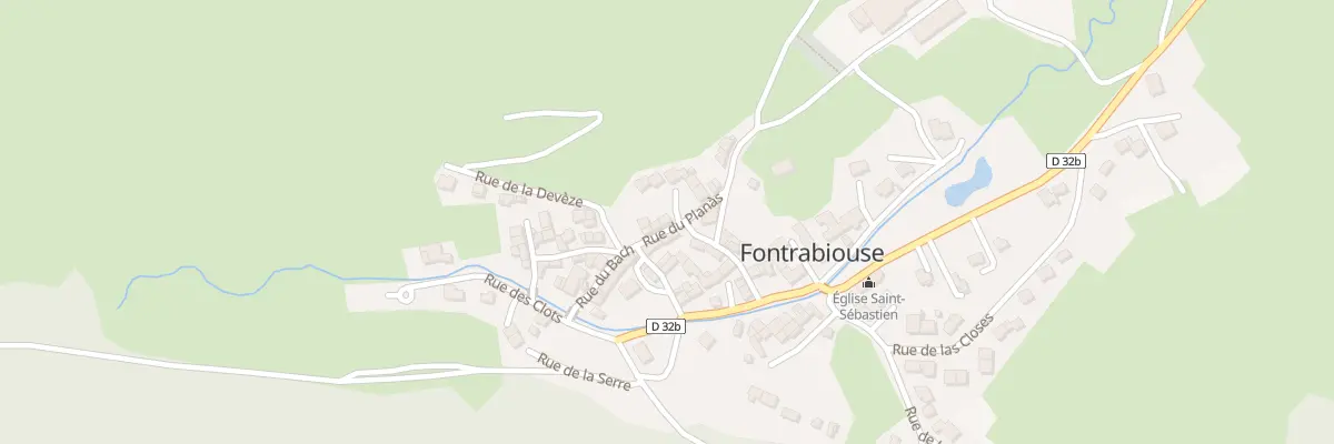 Plan du 9006 Le Village à Fontrabiouse
