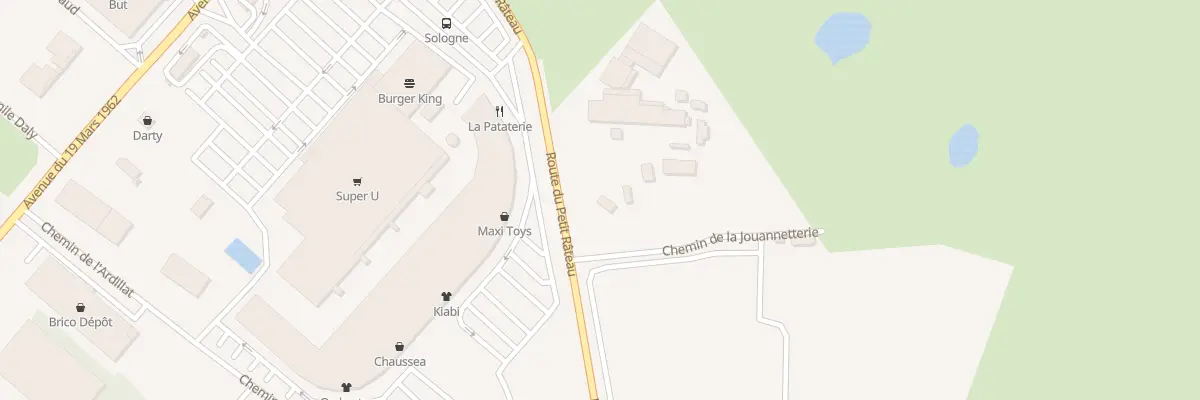 Plan de Rte du Petit Râteau à Vierzon