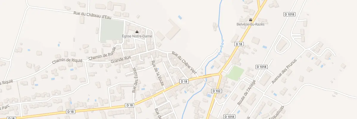 Plan du 36 Rue du Chêne Vert à Belvèze-du-Razès