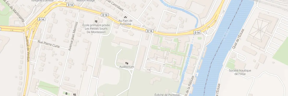 Plan du 3 All du Chateau Vieux St Martin à Pontoise