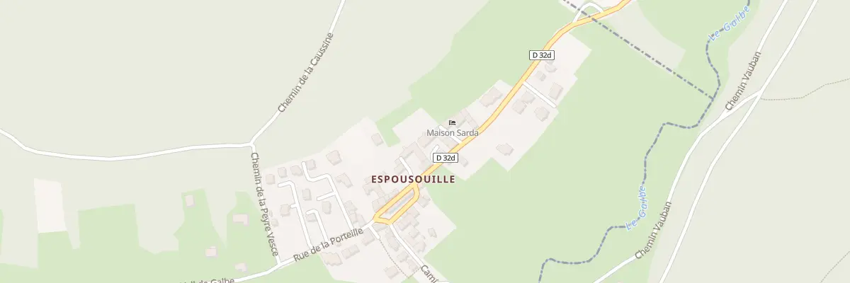 Plan du 40 Village d’Espousouille à Fontrabiouse
