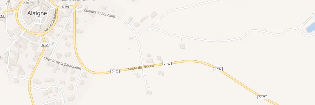 Plan du 168 Les Finettes à Alaigne
