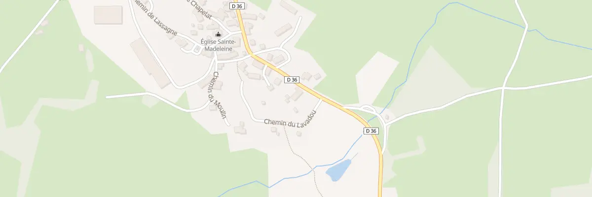 Plan du 5004 Le Bourg à Millevaches