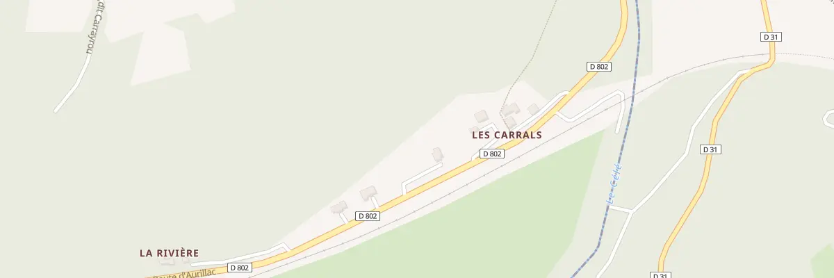 Plan du 5072 Les Carrals à Viazac
